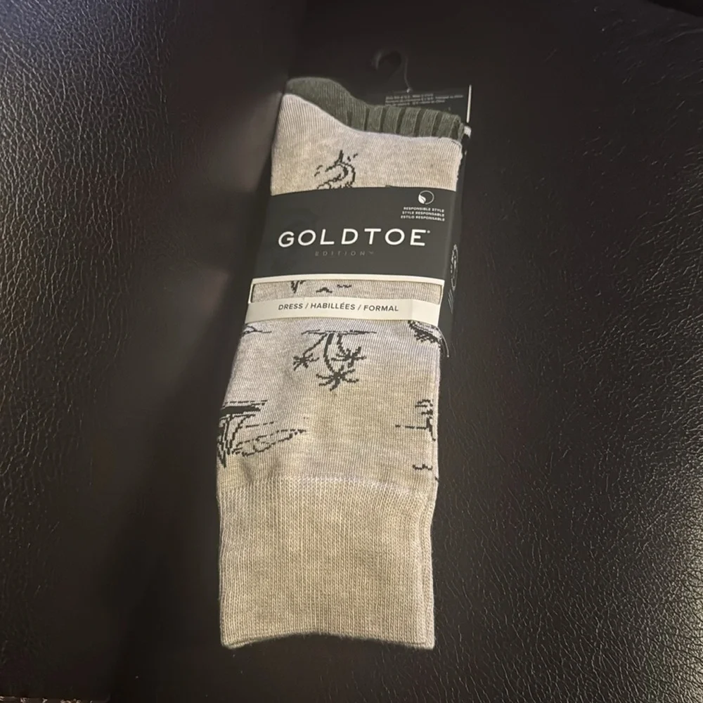 GoldToe Edition Mens Island Crew Socks Assorted, 3 Pack